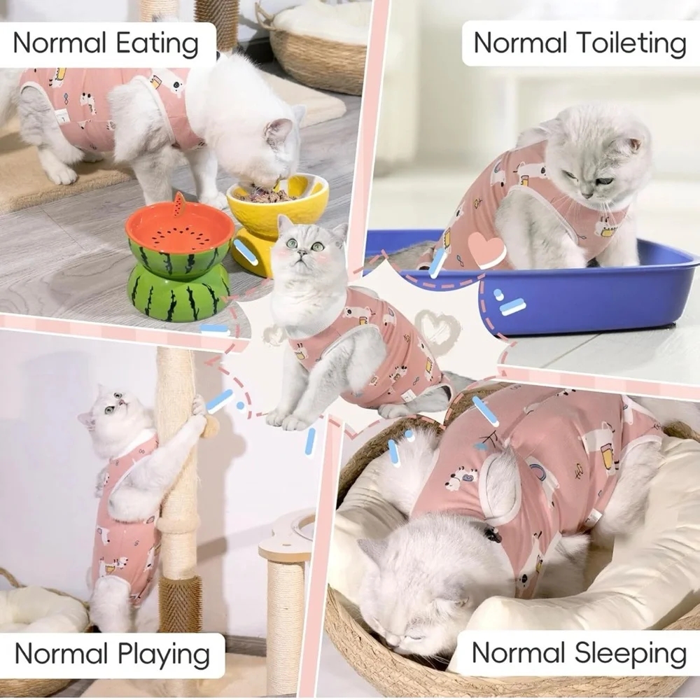 Adorable Cat Onesie - White and Pink